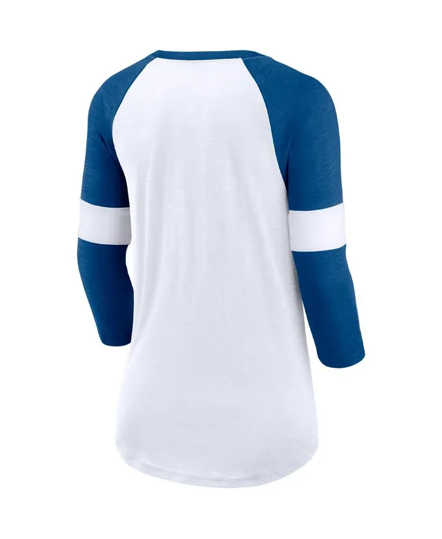 Indianapolis Colts Nike Women's Prime Split Long Sleeve T-Shirt - Royal