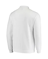Men's Colosseum White Oklahoma Sooners Tortugas Logo Quarter-Zip Jacket