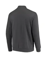 Men's Colosseum Charcoal Missouri Tigers Tortugas Logo Quarter-Zip Jacket