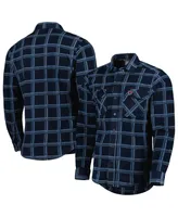 Men's Antigua Navy Chicago Bears Industry Flannel Button-Up Shirt Jacket