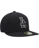 Men's New Era Los Angeles Dodgers Black on Black Dub 59FIFTY Fitted Hat