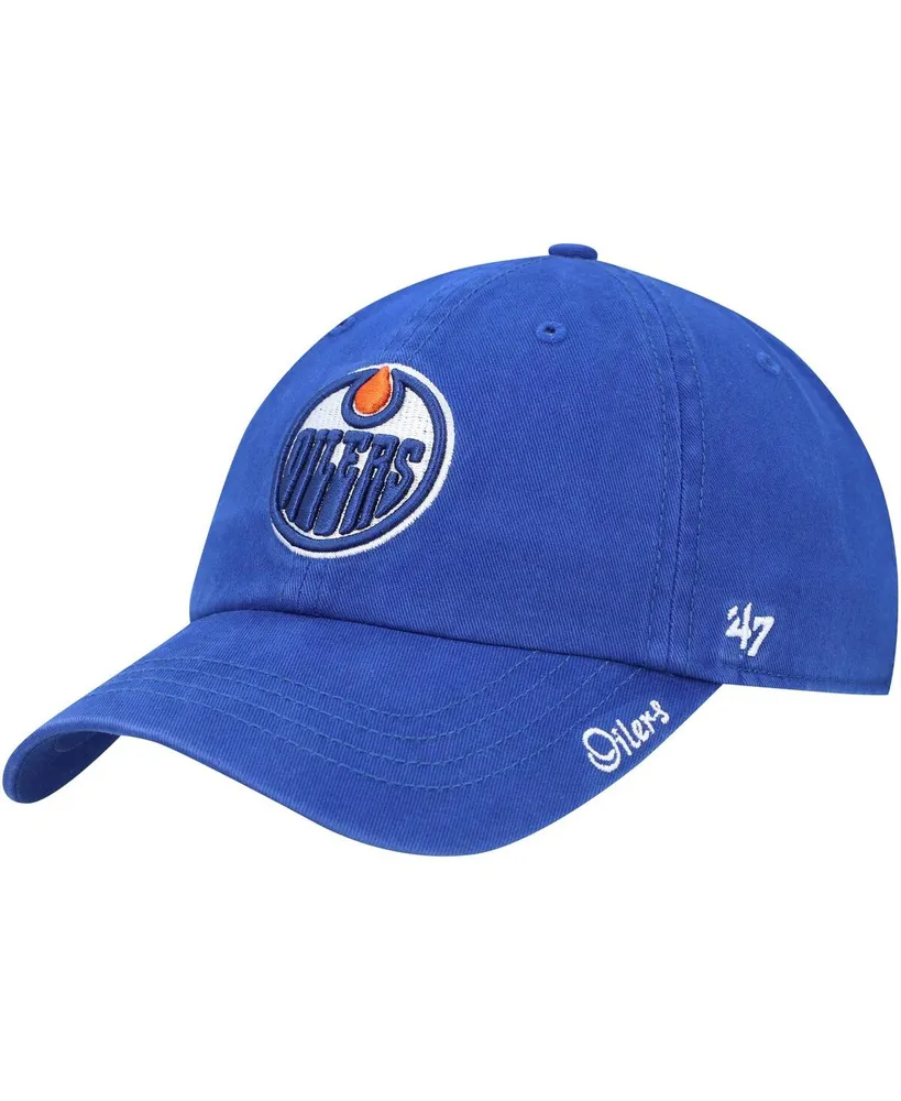 Women's '47 Brand Royal Edmonton Oilers Miata Clean Up Adjustable Hat