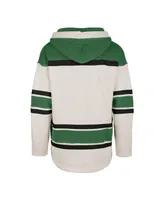 Men's '47 Brand Oatmeal Dallas Stars Rockaway Lace-Up Pullover Hoodie