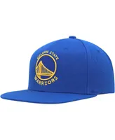 Men's Mitchell & Ness Royal Golden State Warriors Side Core 2.0 Snapback Hat