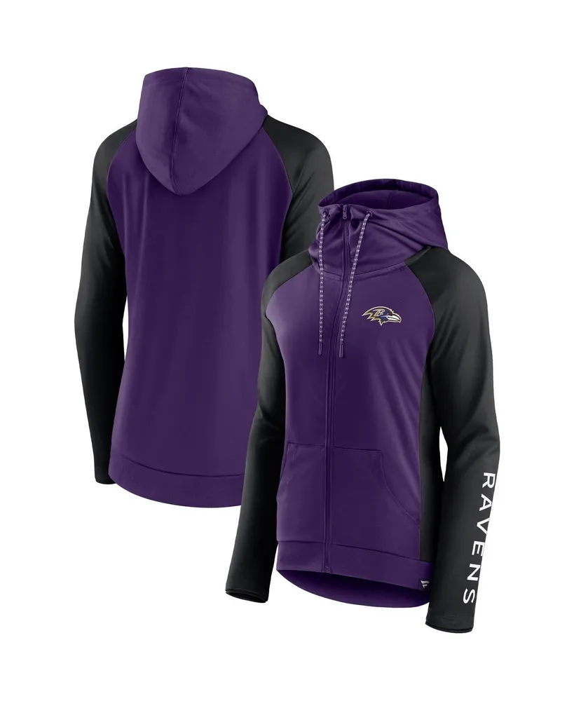 Fanatics Commanders End Around Raglan Full-Zip Hoodie - Women's