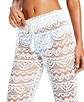 Miken Juniors' Scallop Hem Pants with Tassel Tie, Created for Macy's