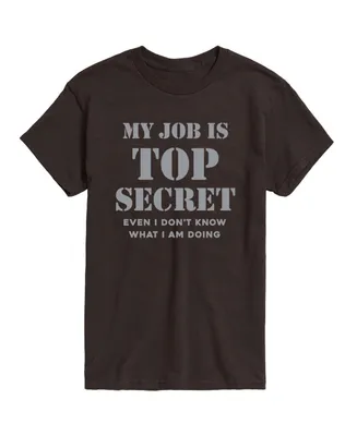 Airwaves Men's Job Is Top Secret Short Sleeves T-shirt