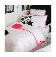 Dormify London Hotel Border Duvet Cover and Sham Set, Twin/Twin Xl, Ultra-Cute Styles to Personalize Your Room