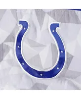 Men's Starter White, Royal Indianapolis Colts Thursday Night Gridiron Raglan Half-Zip Hooded Jacket