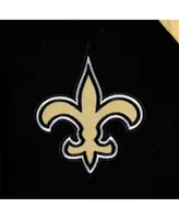 Men's G-iii Sports by Carl Banks Black New Orleans Saints Defender Raglan Full-Zip Hoodie Varsity Jacket