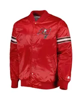 Men's Starter Red Tampa Bay Buccaneers The Pick and Roll Full-Snap Jacket