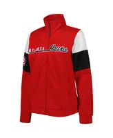 Women's G-iii 4Her by Carl Banks Red Atlanta Hawks Change Up Full-Zip Track Jacket