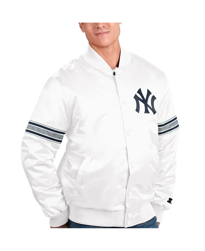 Men's Starter Red Chicago White Sox Slider Satin Full-Snap Varsity Jacket Size: Small