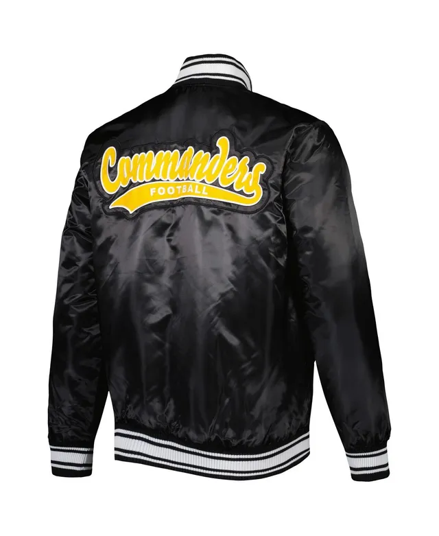 Pittsburgh Steelers Starter Women's Varsity Lover Satin Full-Snap Jacket -  Black