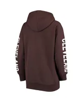 Women's G-iii 4Her by Carl Banks Brown Cleveland Browns Extra Point Pullover Hoodie