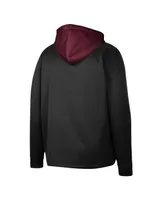 Men's Colosseum Black Texas A&M Aggies Luge 3.0 Quarter-Zip Hoodie