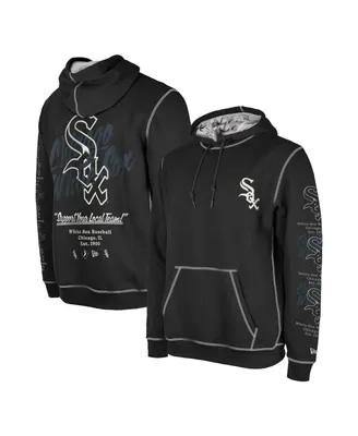 Men's New Era Black Chicago White Sox Team Split Pullover Hoodie