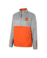 Men's Colosseum Gray Syracuse Orange John Half-Zip Jacket