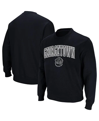 Colosseum Men's Georgetown Hoyas Arch and Logo Crew Neck Sweatshirt