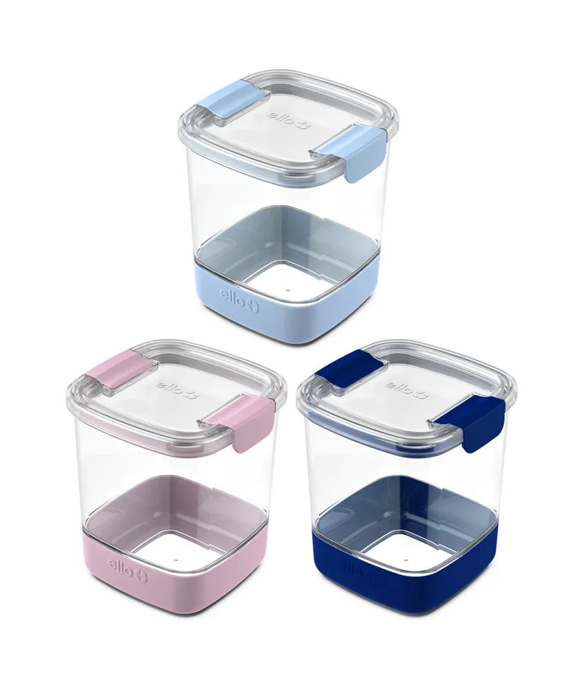 Ello 10pc Plastic Food Storage Canisters With Airtight Lids (set