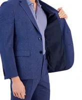 Hugo by Boss Men's Modern-Fit Micro-Grid Superflex Suit Jacket