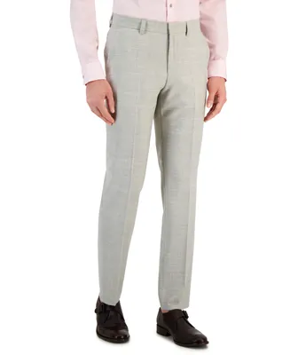 Hugo by Boss Men's Modern-Fit Check-Print Superflex Suit Pants