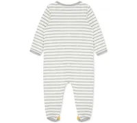 Little Me Baby Boys Long Sleeved Striped Lion Footed Coverall
