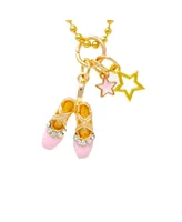 Ballet Slippers Gold Necklace for Girls