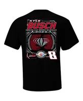 Men's Richard Childress Racing Team Collection Black Kyle Busch 2023 Nascar Cup Series Schedule T-shirt