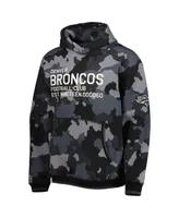 Men's The Wild Collective Black Denver Broncos Camo Pullover Hoodie