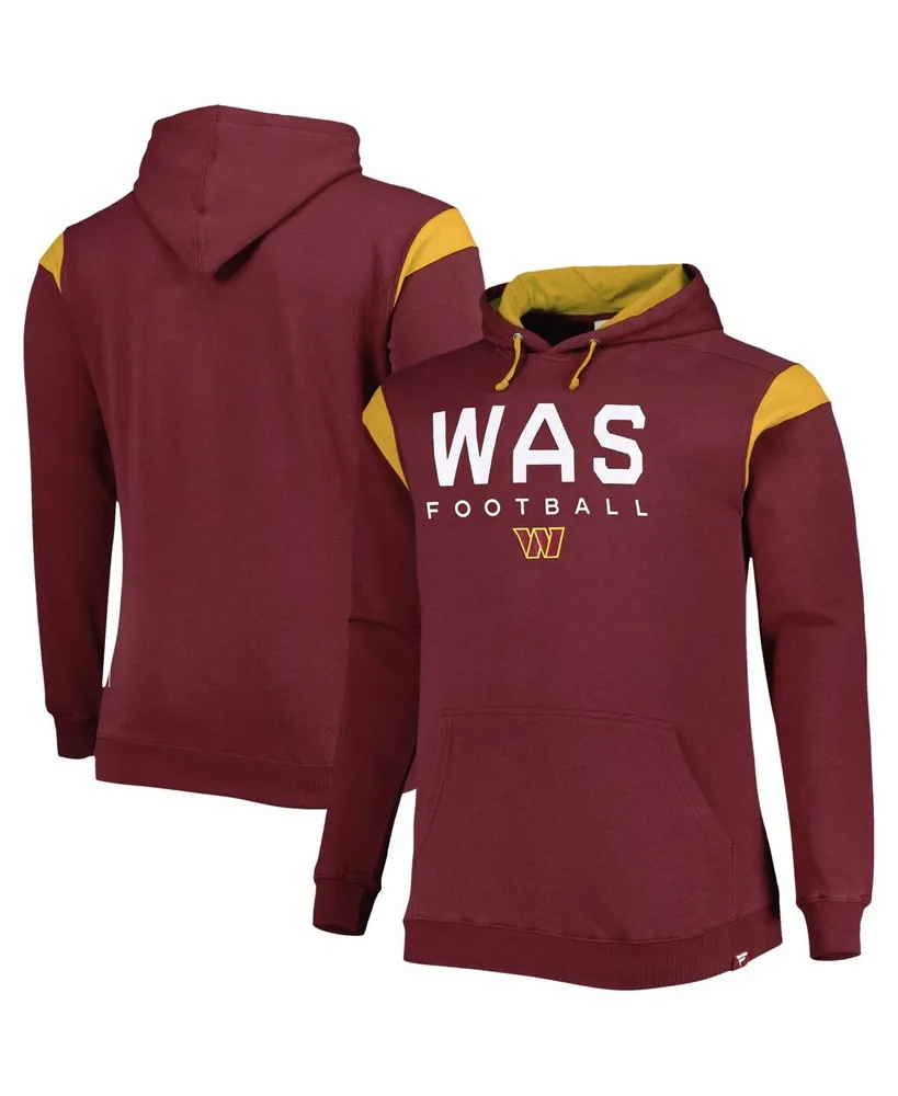 Fanatics Men's Burgundy Washington Commanders Big and Tall Call the Shots Pullover Hoodie