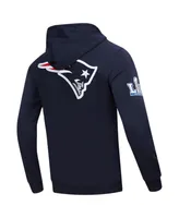 Men's Pro Standard Navy New England Patriots Hometown Full-Zip Hoodie