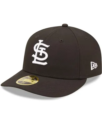 Men's New Era St. Louis Cardinals Black, White Low Profile 59FIFTY Fitted Hat