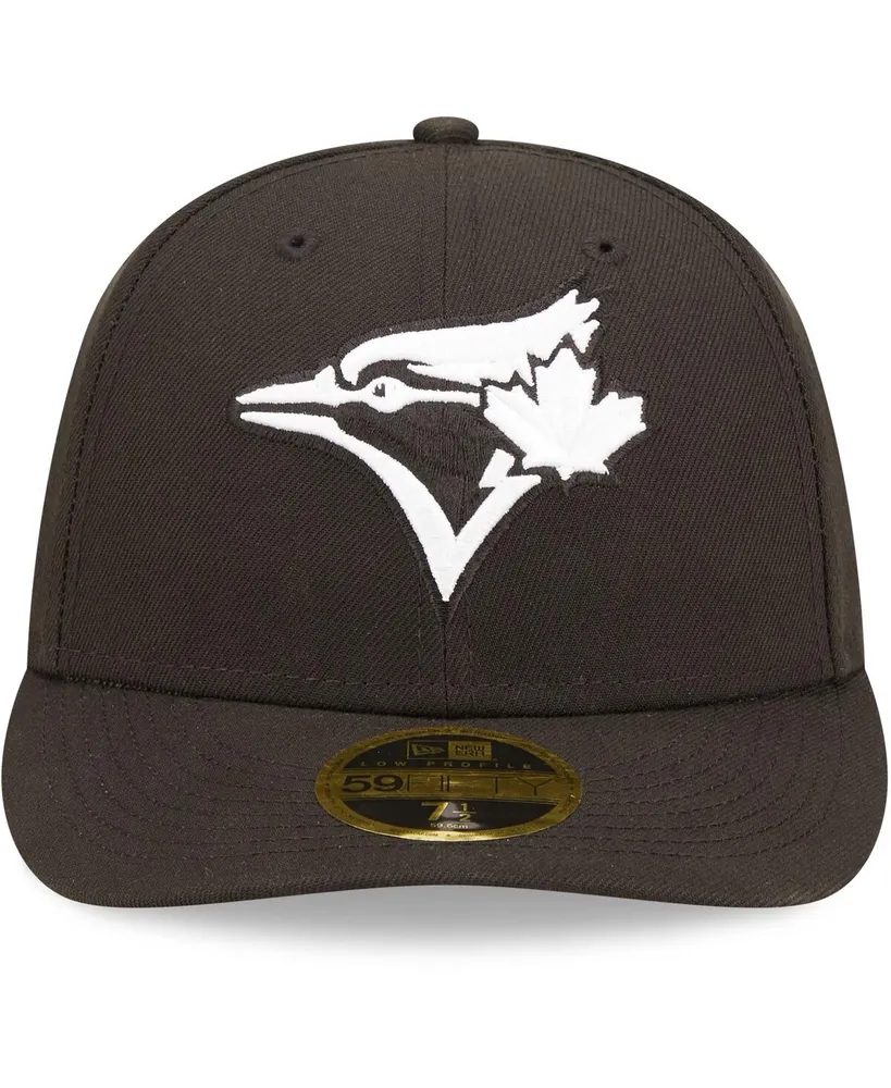 Men's New Era Toronto Blue Jays Black, White Low Profile 59FIFTY Fitted Hat