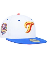 Men's New Era White, Royal Toronto Blue Jays 30th Anniversary Cherry Lolli 59FIFTY Fitted Hat