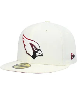 Men's New Era Cream Arizona Cardinals Chrome Color Dim 59FIFTY Fitted Hat