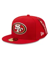 San Francisco 49ers 59FIFTY Fitted Hat in Scarlet Monocamo 7 1/2 / Scarlet Monocamo