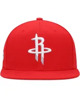 Men's Mitchell & Ness Red Houston Rockets Side Core 2.0 Snapback Hat