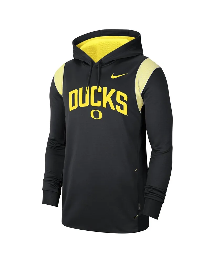 Men's Nike Black Oregon Ducks 2022 Game Day Sideline Performance Pullover Hoodie