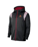 Men's Nike Black Iowa State Cyclones Sideline Performance Full-Zip Hoodie