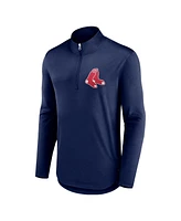 Men's Fanatics Navy Boston Red Sox Tough Minded Quarter-Zip Jacket