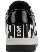 Dkny Women's Olicia Lace-Up Logo-Strap Sneakers