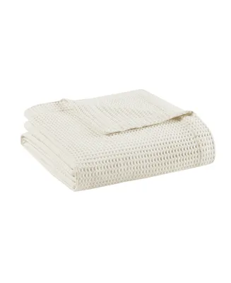 Beautyrest Waffle Weave Cotton Blanket, Twin