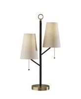 Adesso Daniel Table Lamp - Black with Antique