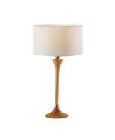 Adesso Rebecca Table Lamp - Rubberwood with Antique