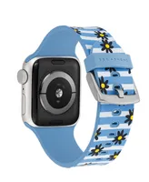 WITHit Dabney Lee Blue Flower Child Silicone Band Compatible with 38/40/41mm Apple Watch