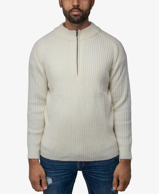 X-Ray Men's Basice Mock Neck Midweight Pullover Sweater - Macy's