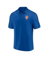 Men's Fanatics Royal, White New York Mets Polo Shirt Combo Set