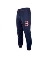 Men's New Era Navy Boston Red Sox Team Split Jogger Pants