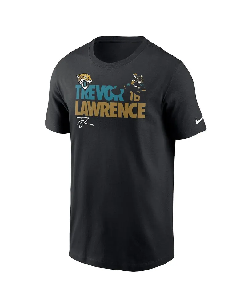 Men's Nike Trevor Lawrence Black Jacksonville Jaguars Player Graphic T-shirt